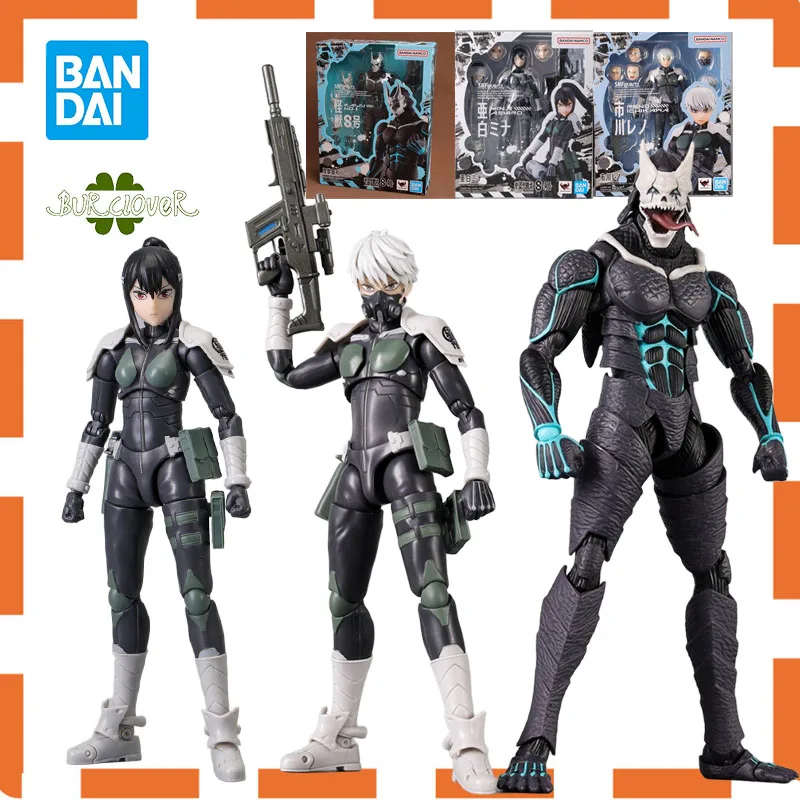 

BANDAI ORIGINAL SHF ANIME MONSTER 8 SERIES RENO ICHIKAWA YABEMINA Action Figure Toys For Boys /Girls Gift Collectible Model