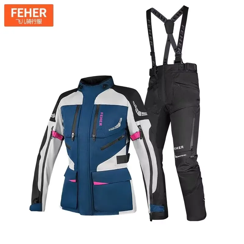 

Женская куртка для езды на мотоцикле, водонепроницаемый дорожный костюм, одежда для езды на велосипеде, всесезонное мягкое защитное снаряжение CE