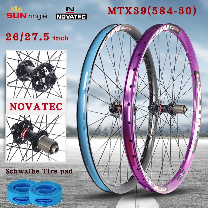 Sunringle マウンテンバイクホイールセット 26/27.5 インチ MTX39 MTB