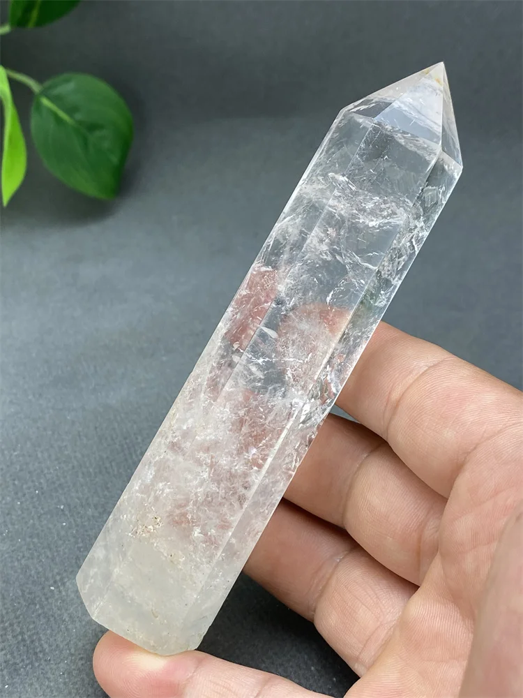 Natural Clear White Crystal Crystal Tower Meditation Chakra Healing Wand Feng Shui Ornaments Home Decoration
