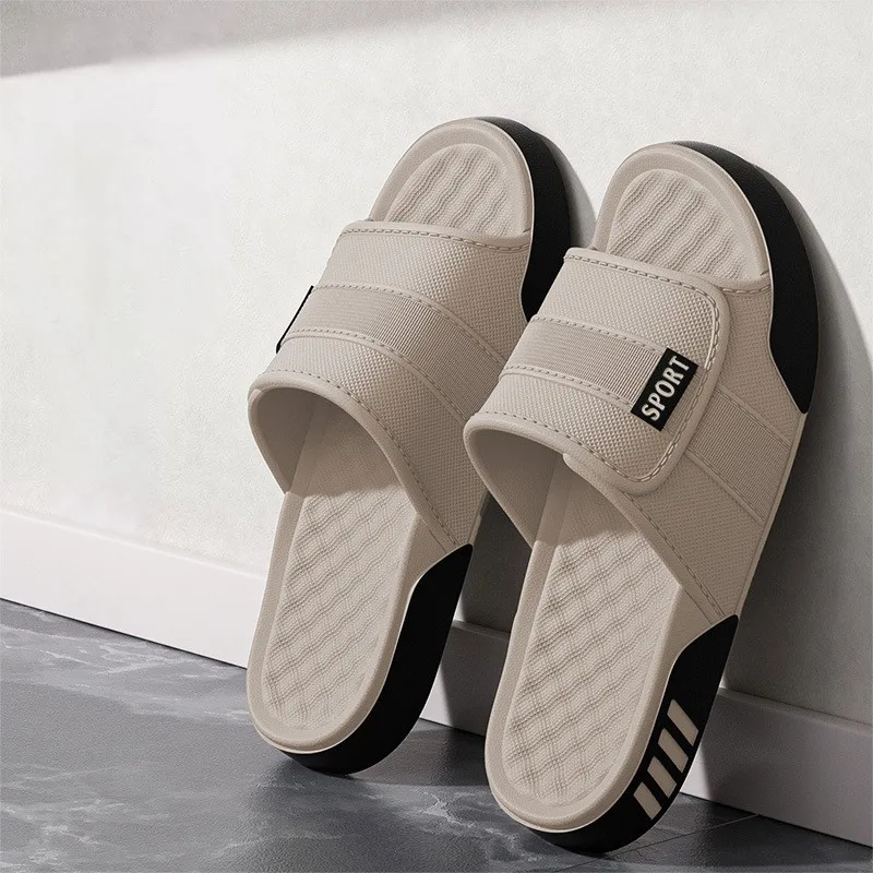 Men Slippers Soft Bottom Sports EVA Slippers Summer Fashion Indoor Outdoor Home Sandals Shower Shoes Casual Beach Sandals