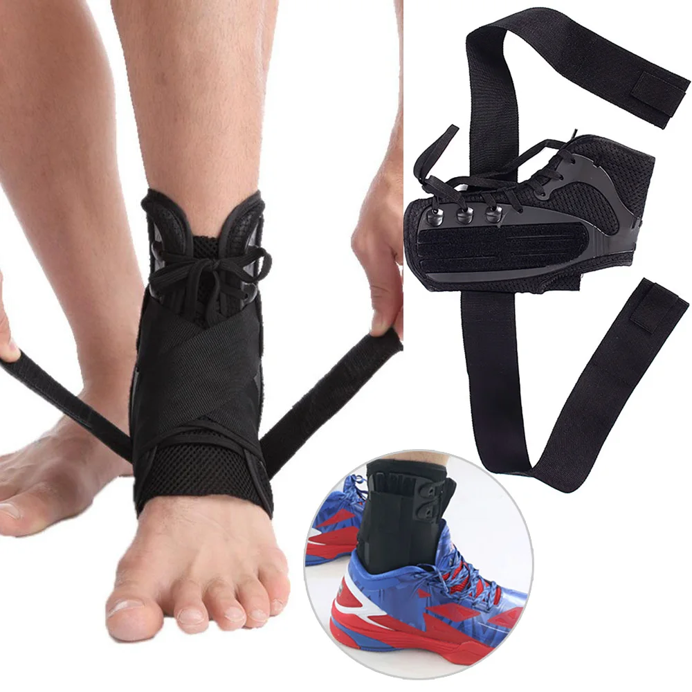 

Lace Up Ankle Stabilizer Sports Sprain Prevention Support Strap Rehab Training Ankle Sleeve Running Fitness Ankle Support
