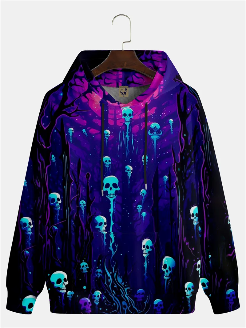 

3D Printed Hallowmas Series Hoodies For Men Women Cute Ghost Print Pattern Popular Casual Winter Warm Sweatshirts Men Clothings