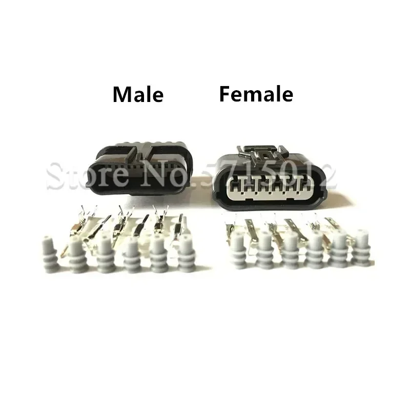 6 Hole 6188-0658 6189-1012 Female Male 1.2mm Automotive Connector Waterproof LED Light Lamp Socket For Honda Auto Plug