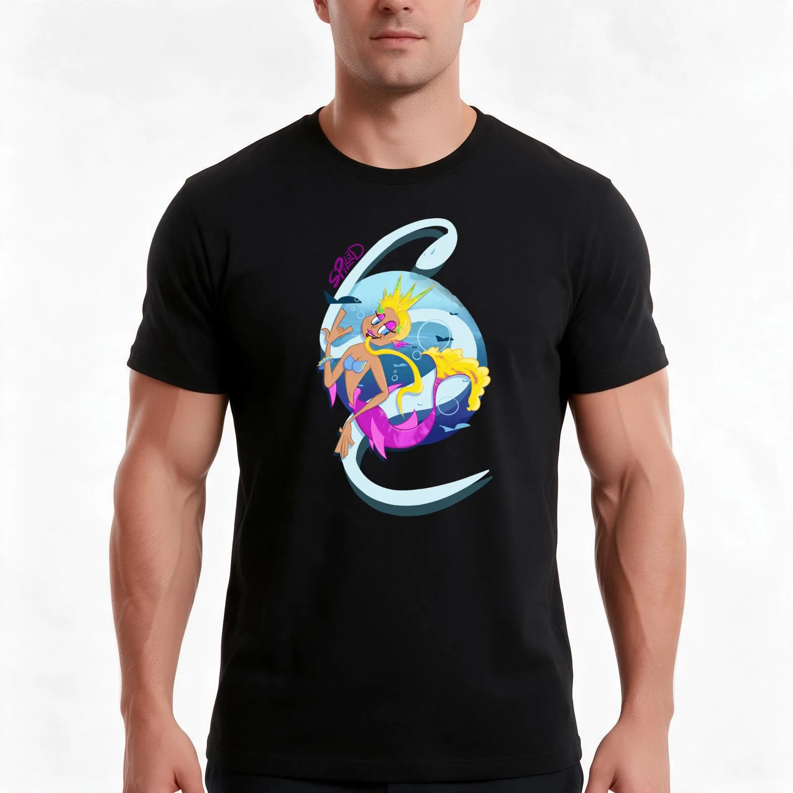 Prickly Punk T-Shirt Summer Casual Cotton Tee Oversized Streetwear Tops Vintage Graphic Print Loose Fit Short Sleeve