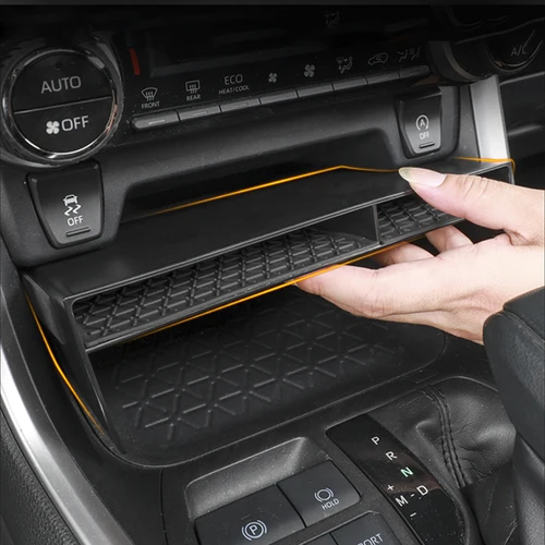 Imagen 2 del producto Caja organizadora de almacenamiento para consola Central de coche, cubierta de bandeja contenedor para Toyota RAV4 XA50 RAV 4 Hybrid 2019 2020 2021 2022 2023 2024