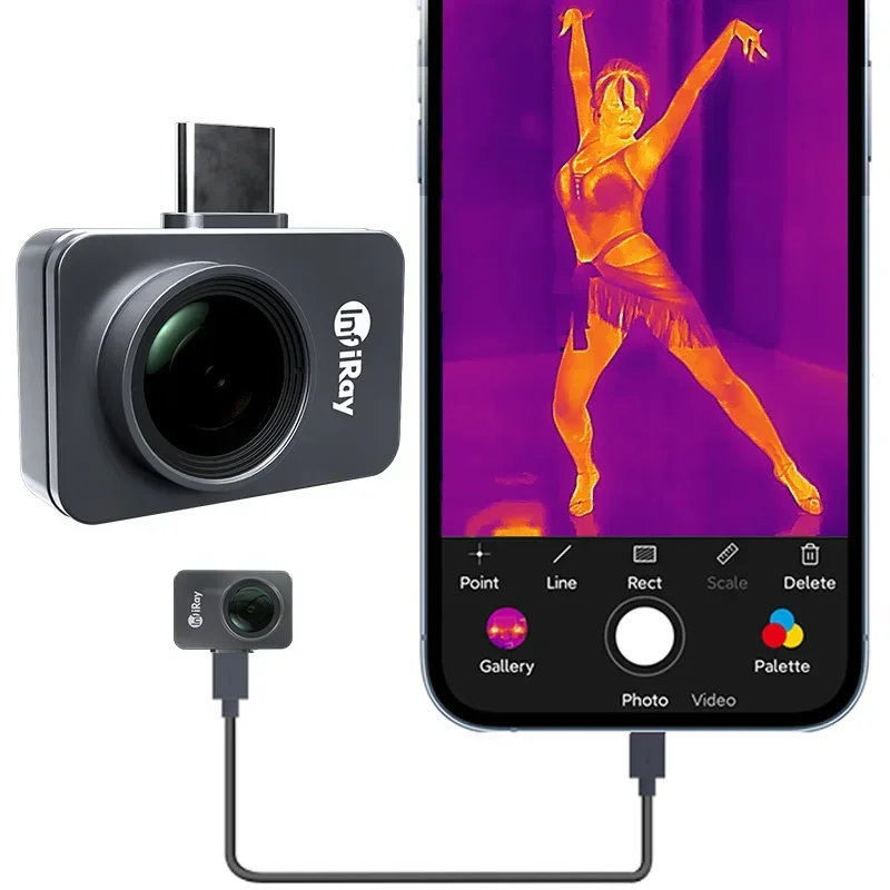 2025P2pro 25Hz no fr eeze observe 0201 resistor clearly mobile phone thermal camera air conditioner detection Xinfrared