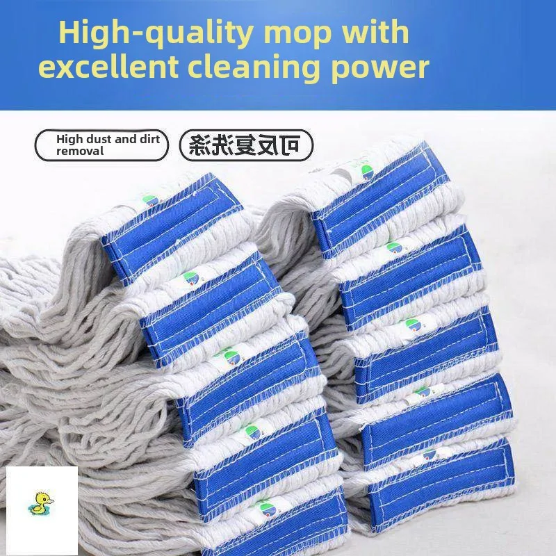 

Traditional Cotton Thread Mop Wring Water Absorbent Home Use Old Fashioned Detachable Lazy Person's Mop Cloth Floor Cleaning ...