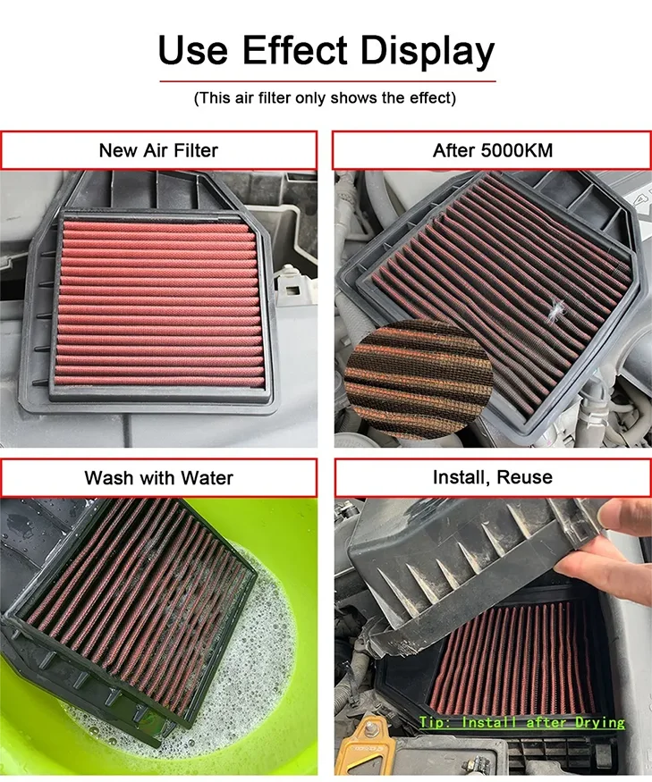 High Flow Car Sport Air Intake Filter For Seat Ibiza Arona Leon Toledo, Audi A1 A3 Q2, Skoda Fabia Karoq, Volkswagen Polo Up