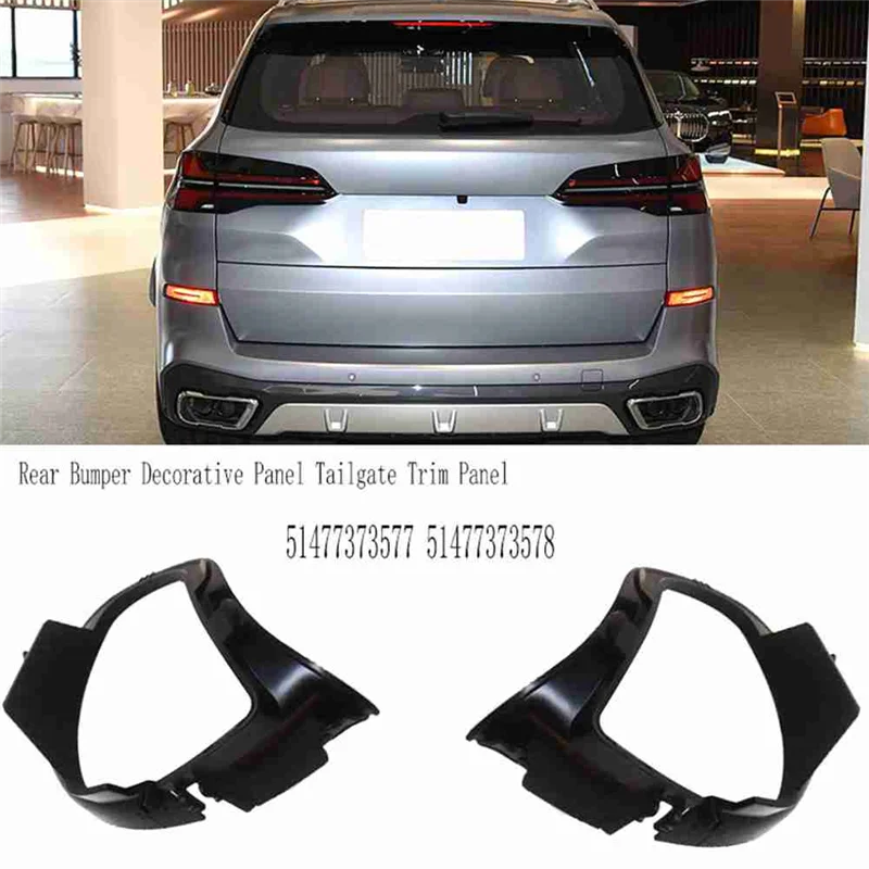 

Tailgate Trim Panel Trunk Trim Panel For BMW X5 Tailgate Decorative Panel 51477373577 51477373578 Rear Bumper Decorative Panel