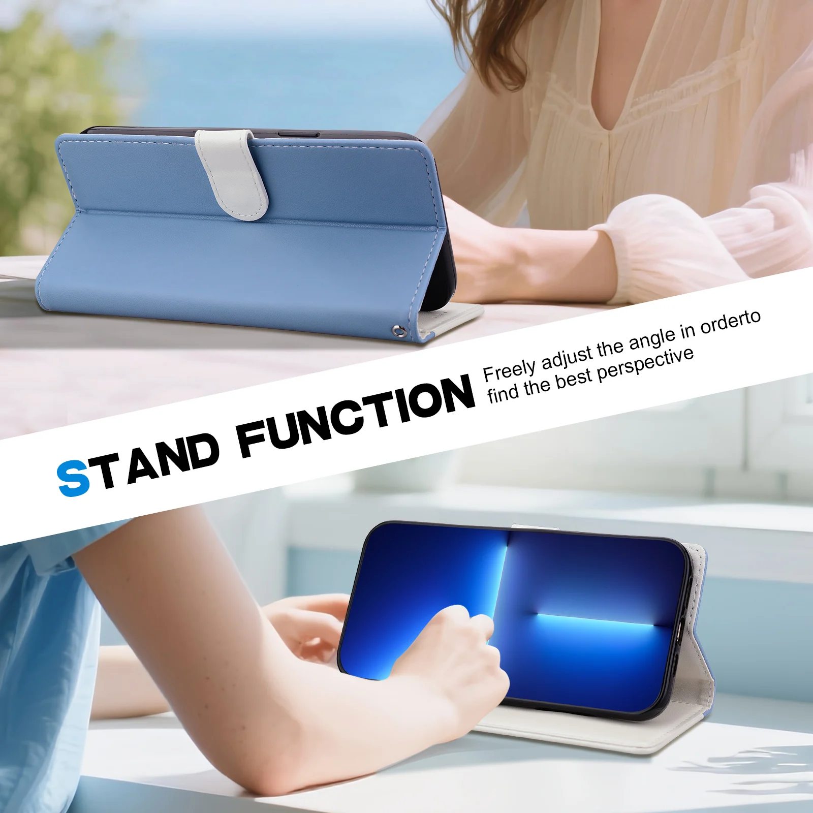 Magnetic Flip Leather Wallet Case For Motorola Moto G04 G04S G05 G15 G10 G20 G30 G13 G14 G22 G23 G31 G32 G34 G35 G24 Power view 5