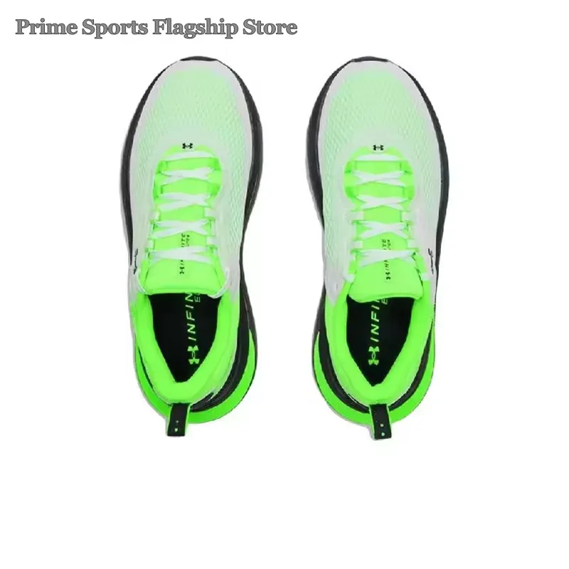 Under Armour Infinite Elite 2 Hot  3028169-101 Breathable Coverage Rebound Low Top Long Distance Running Shoes Men's White Green