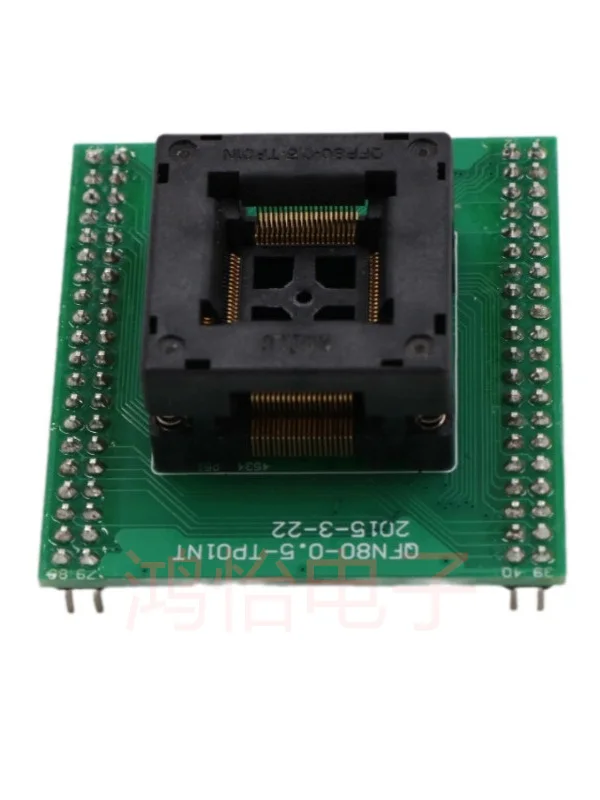 QFP80 burner base spacing 0.5mm mechanical life 10000 times Programmer adapter socket burner adapter