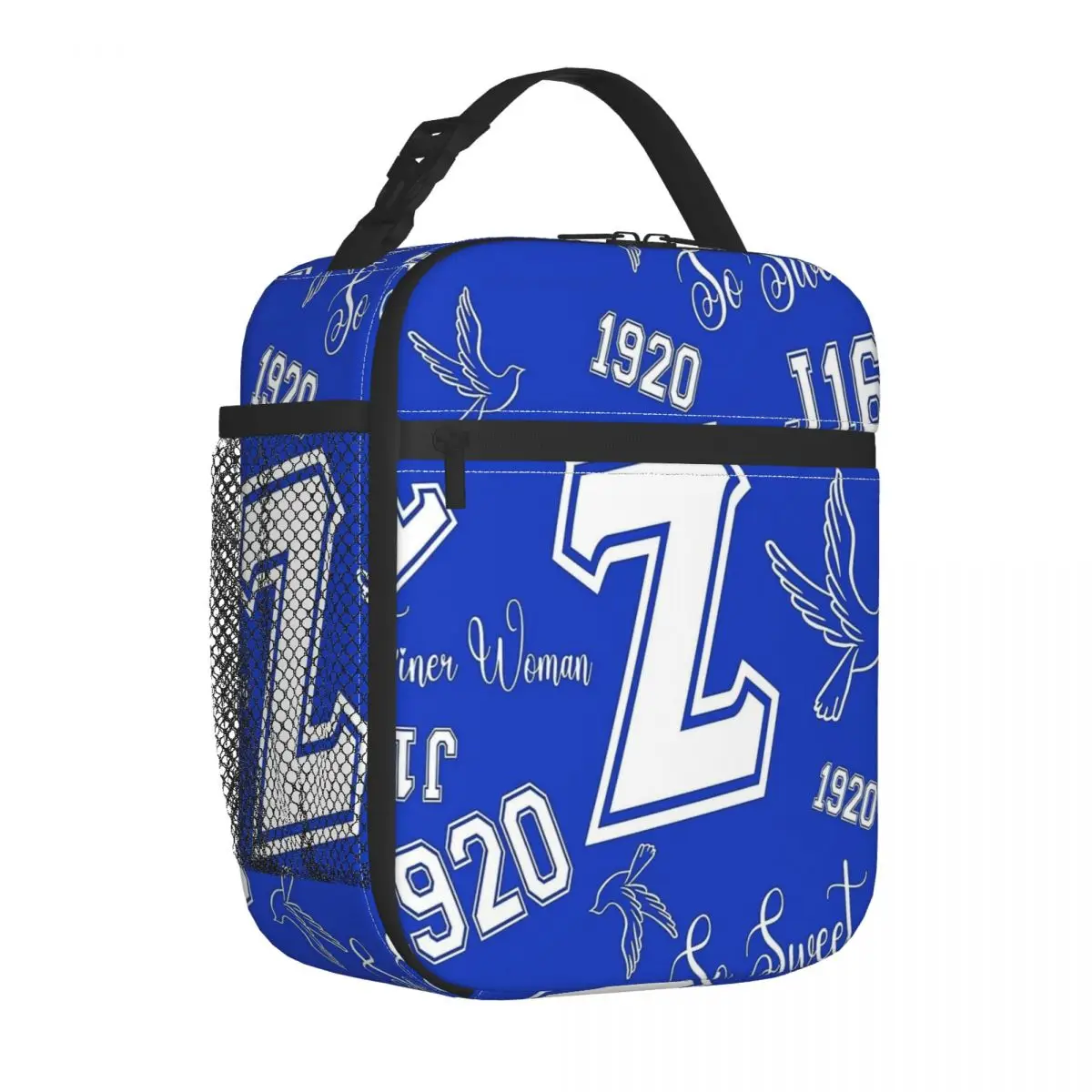 Zeta Phi Beta Insulated Lunch Bags Portable ZPB Sorority Logo Lunch Container Thermal Bag Tote Lunch Box Work Outdoor Men Women