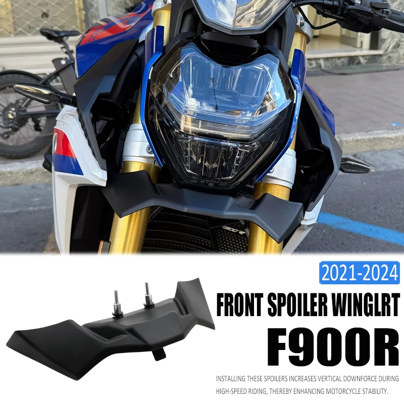 

Переднее крыло мотоцикла для Bmw F900 R F 900R F900 R 2021-2024, крыло мотоцикла, прижимное переднее спойлер, голые аэродинамические крылышки