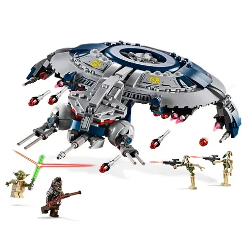 새로운 Droid Gunship 빌딩 블록 벽돌 공간 싸움 호환 75233 전투기 세트 어린이를위한 장난감 생일 크리스마스 선물