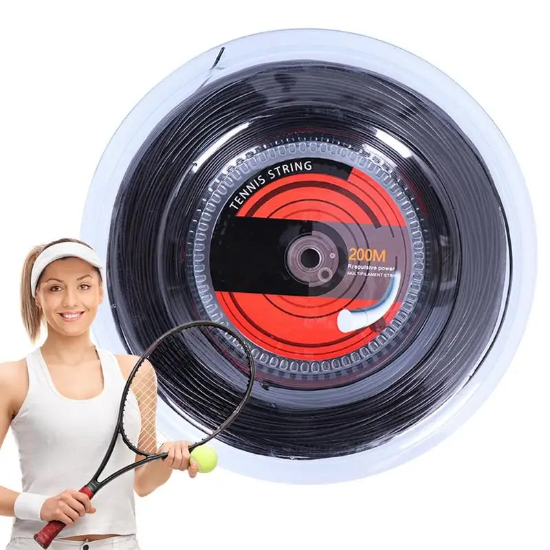 Nylon Tennis Racquet String 656 Ft High Strength String Enhance Hitting Experience 16G/1.35mm String For Tennis Players Sport