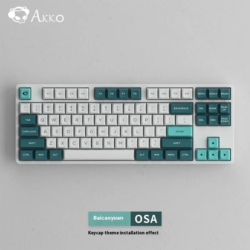 Imagem -04 - Akko Osa Perfil Teclado Mecânico Conjunto de Teclas Jardim de Ervas Pbt 187 Teclas Double-shot Compatível com as Principais Marcas