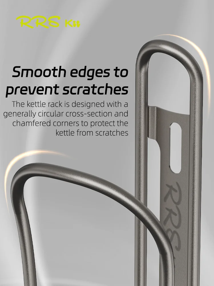 AliExpress rrskit RRSKIT New Titanium Alloy Water Bottle Cage Anti-Rust Holder For Mountain Road Bicycle Bottle Holder Cycling Accessories