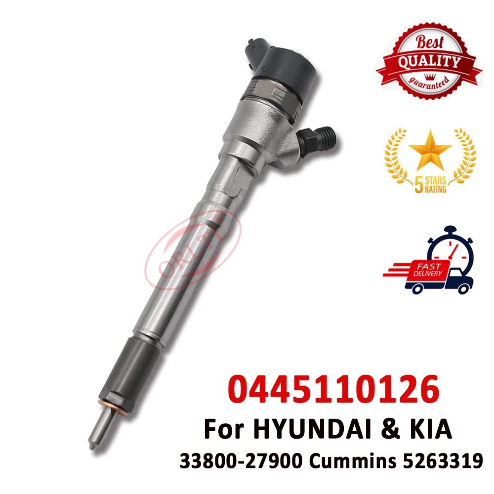 

ORLTL 0445110126 Diesel Injector 33800-27900 Auto Fuel Injector 0 445 110 126 New 0445 110 126 For HYUNDAI Santa KIA 5263319