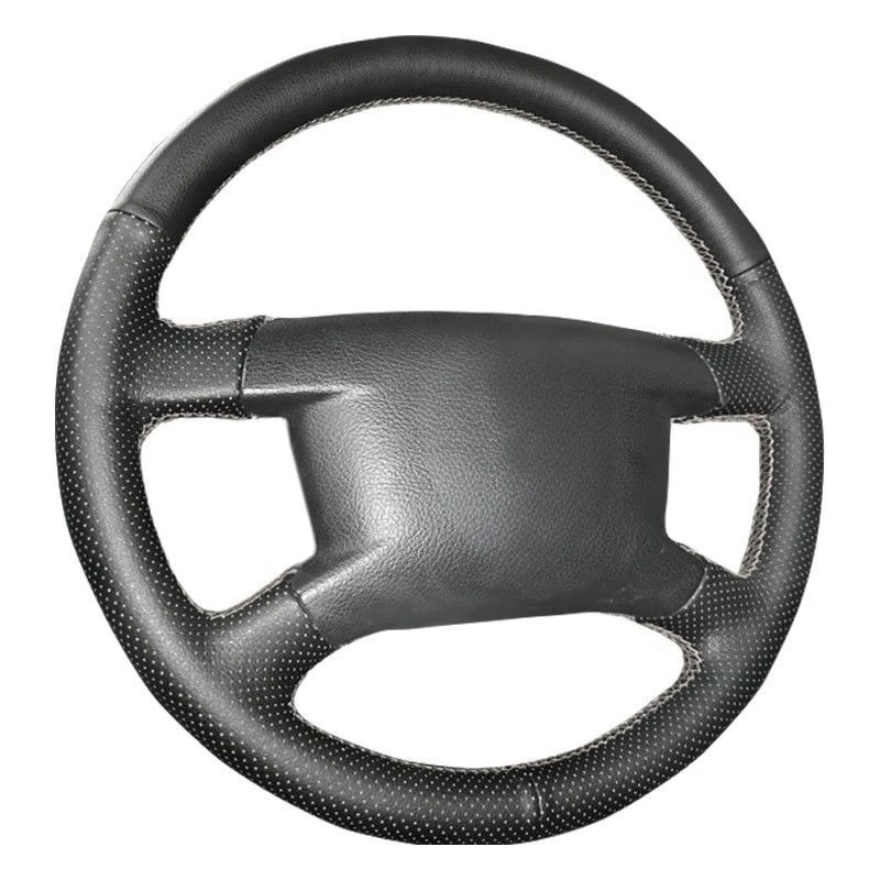 Hand-Stitched Car Accessories Artificial Leather Car Steering Wheel Cover For Volkswagen Caddy Caravelle Transporter T5