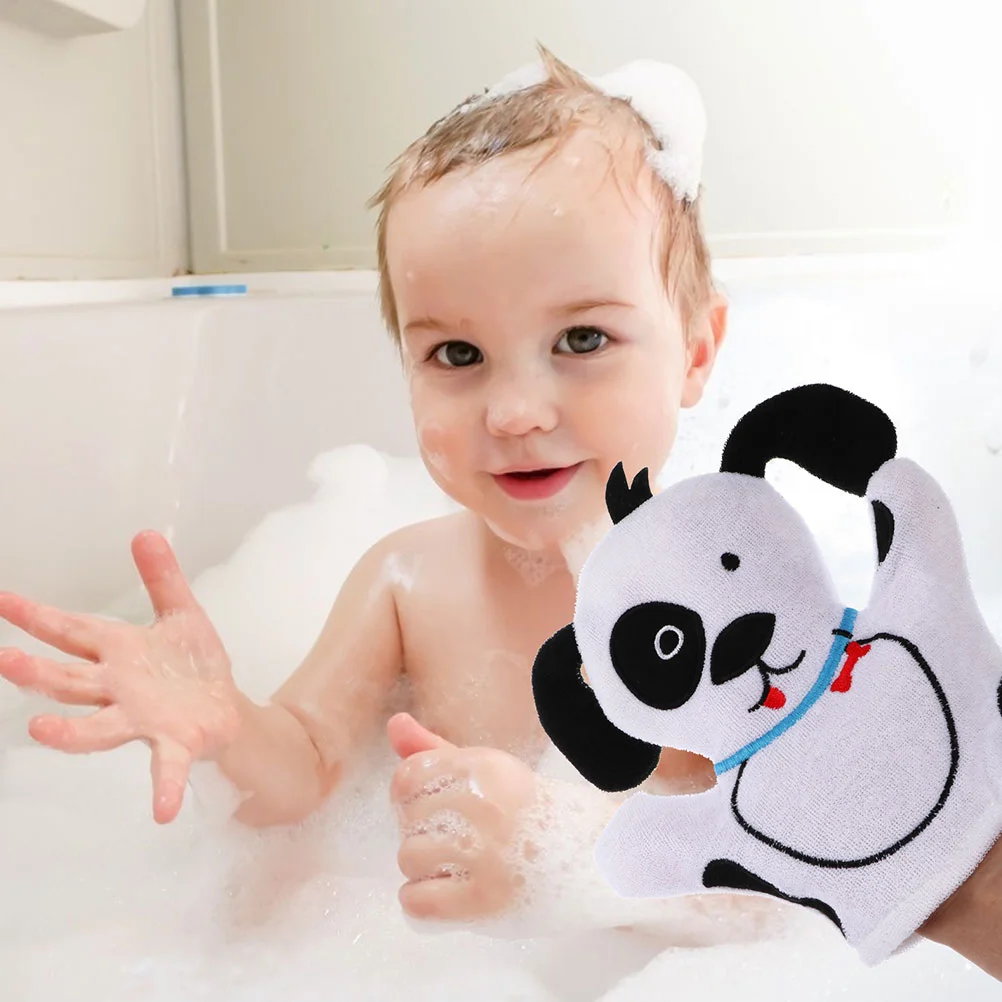 Kinderen Badwanten Cartoon Handschoenen De Want Dieren Baby Wash Scrubber voor Lichaam