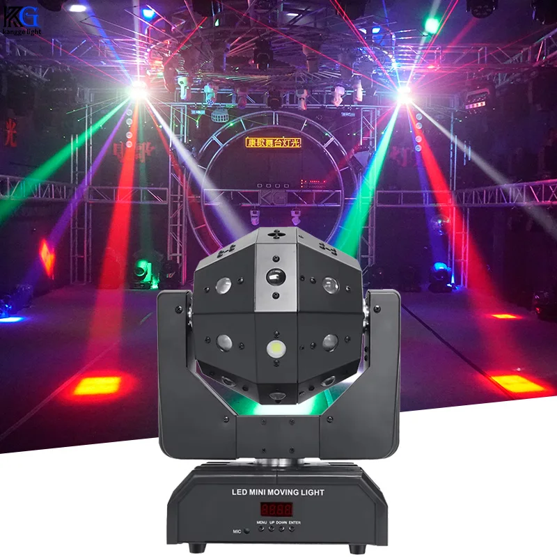 RGB Laser Moving Head Light 16PCS 3In1 Led Beam Bar Show Lighting Stage Strobe Effect Ball Light For DJ Disco Night Club Party