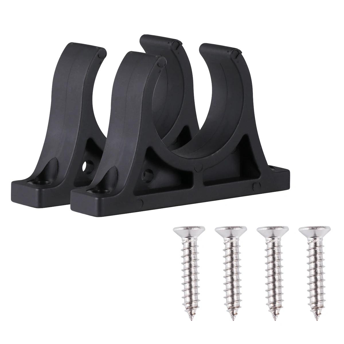 

2pcs Paddle Holder Clip Screw Fixed Securing Boat Kayak Outdoor Activity Use Lasting Material Easy Installation