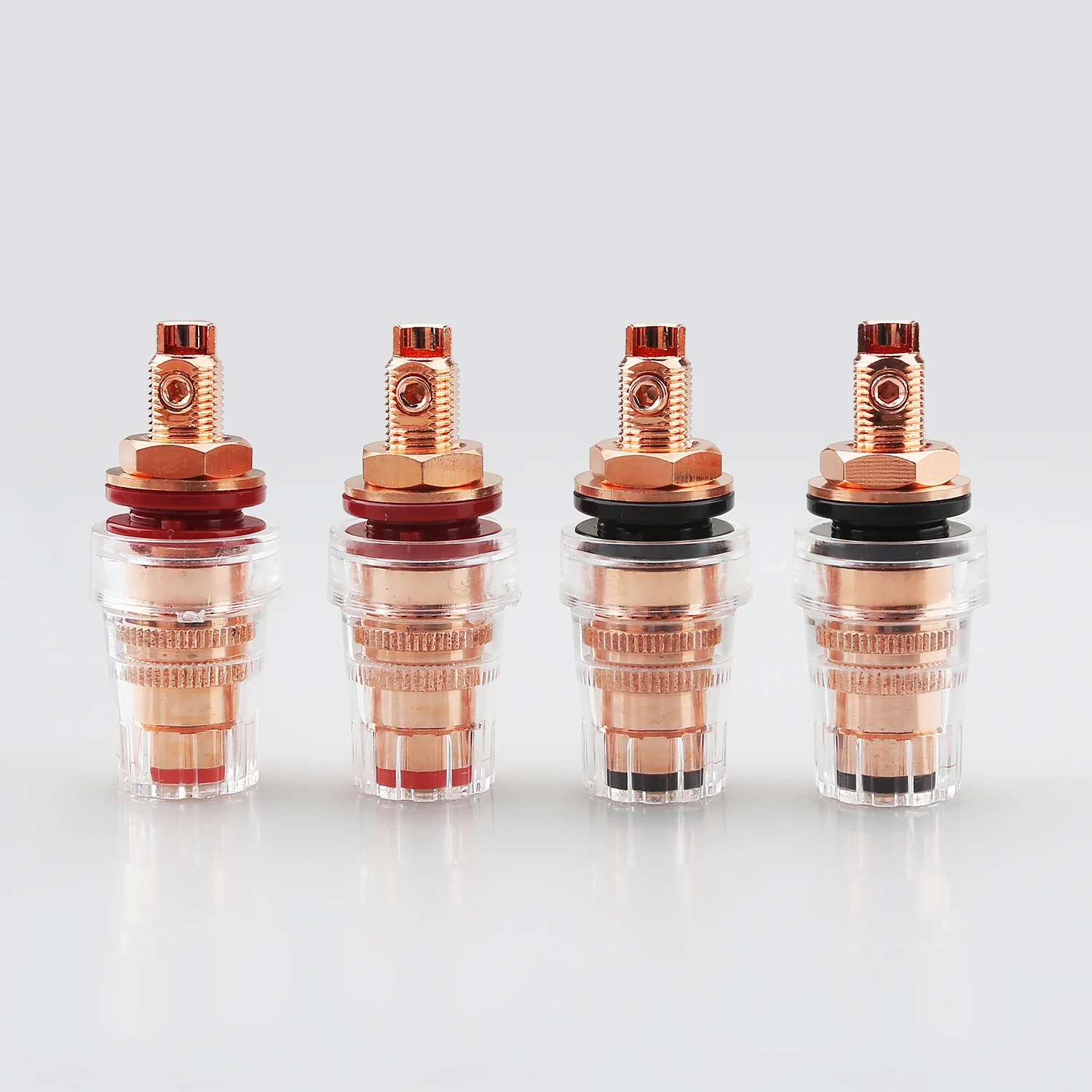 AUDIOCRAST B001 Pure Copper 99.998% Binding Posts Speaker Connectors Pure Copper Binding Post