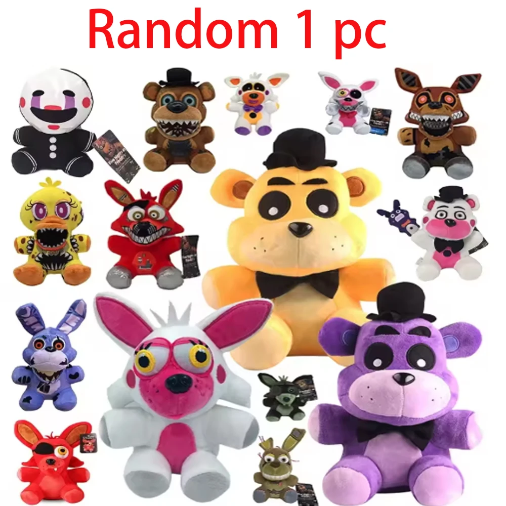 حار FNAF ألعاب من القطيفة Kawaii فريدي الحيوان ماكر بوني الدب مضلع محشوة ألعاب من القطيفة في المخزون أفخم ​ هدية عيد ميلاد للأطفال