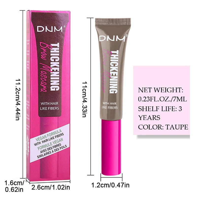 Fiber Brow Mascara Lasting Natural Eyebrow Dyeing Cream Vegan Growth Thickening Eye Brow Styling Cream Eyebrow Enhancers