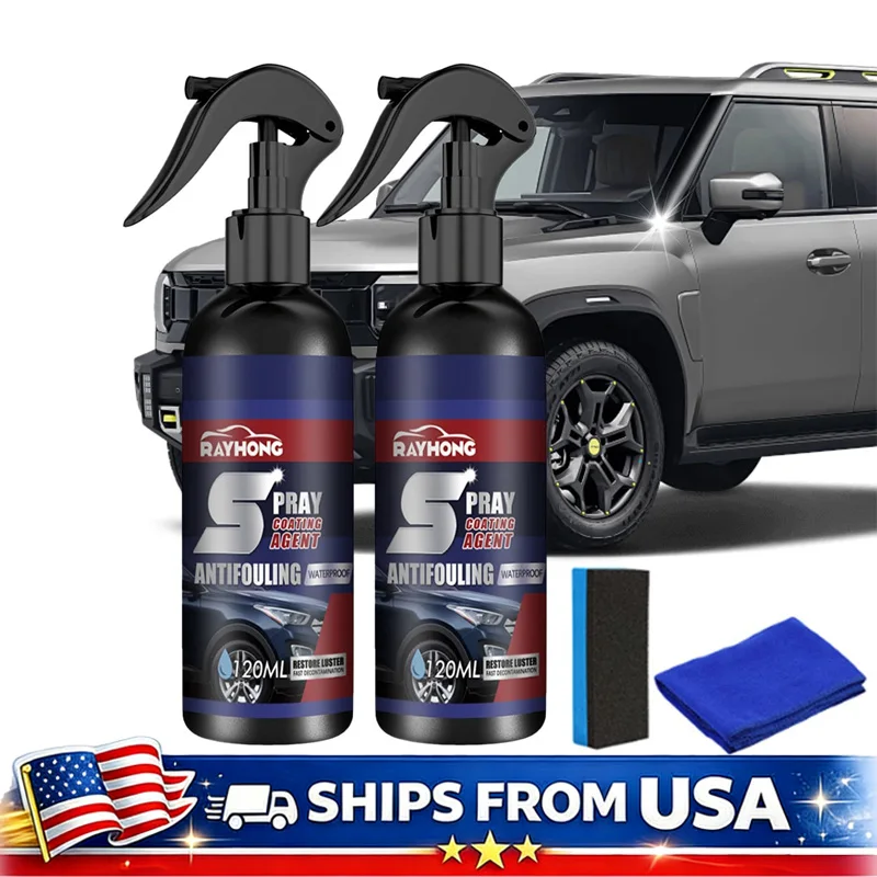 

Car Ceramic Coating Spray Kit Nano Hydrophobic Paint Protection Quick Shine High Gloss Wax Polishing Auto Care Set