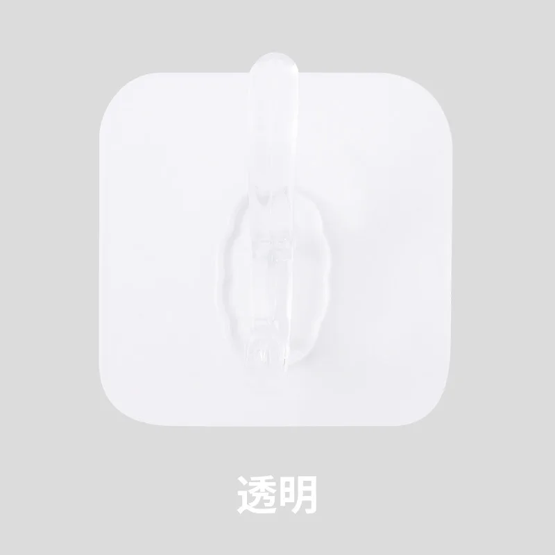 1/3/5/6 Row Transparent Wall Hooks for Hanging on The Wall Hat Clothes Coat Hanger Towel Holder Door Hook Bathroom Storage Rack