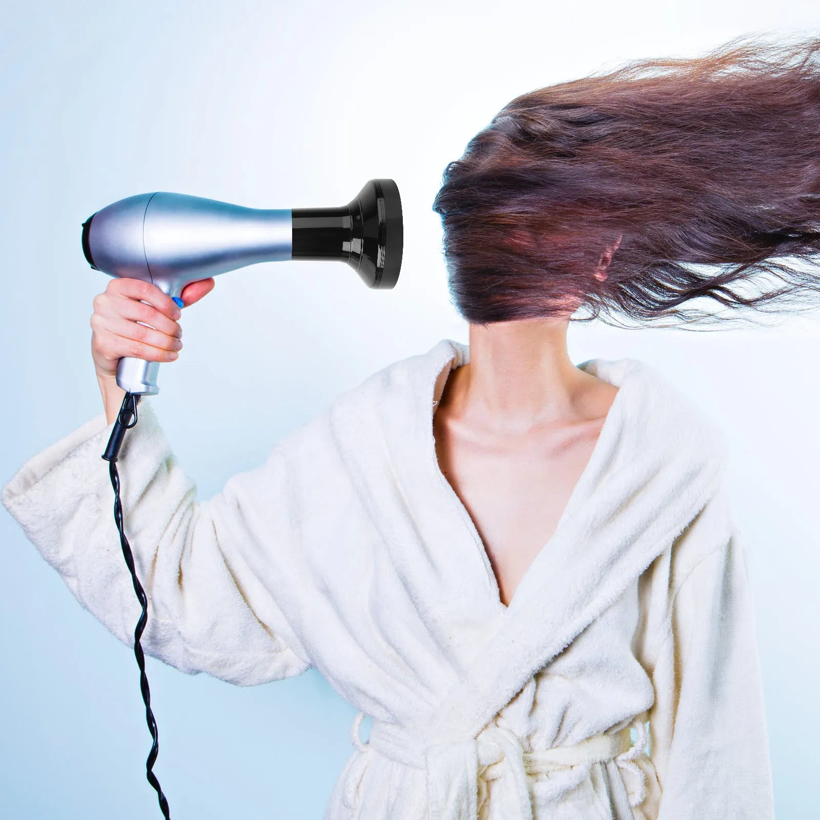 

Насадка-диффузор для фена (1 шт.), простой дизайн, для домашнего и салонного использования, равномерное распределение воздуха, изогнутый поток, материал АБС