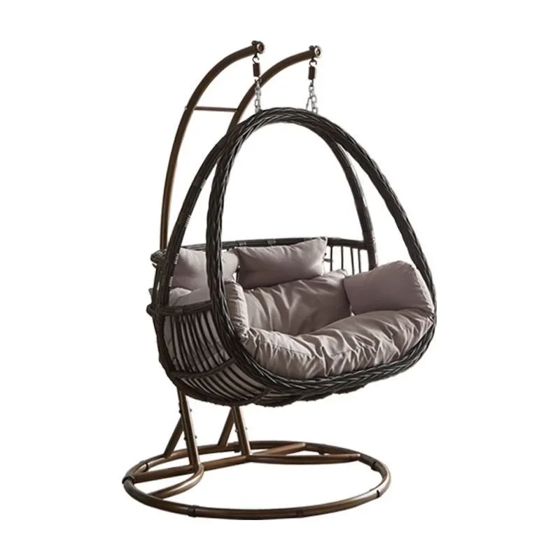 Single and double cradle chair hanging chair balcony home courtyard swing indoor lazy Internet celebrity bedroom hanging