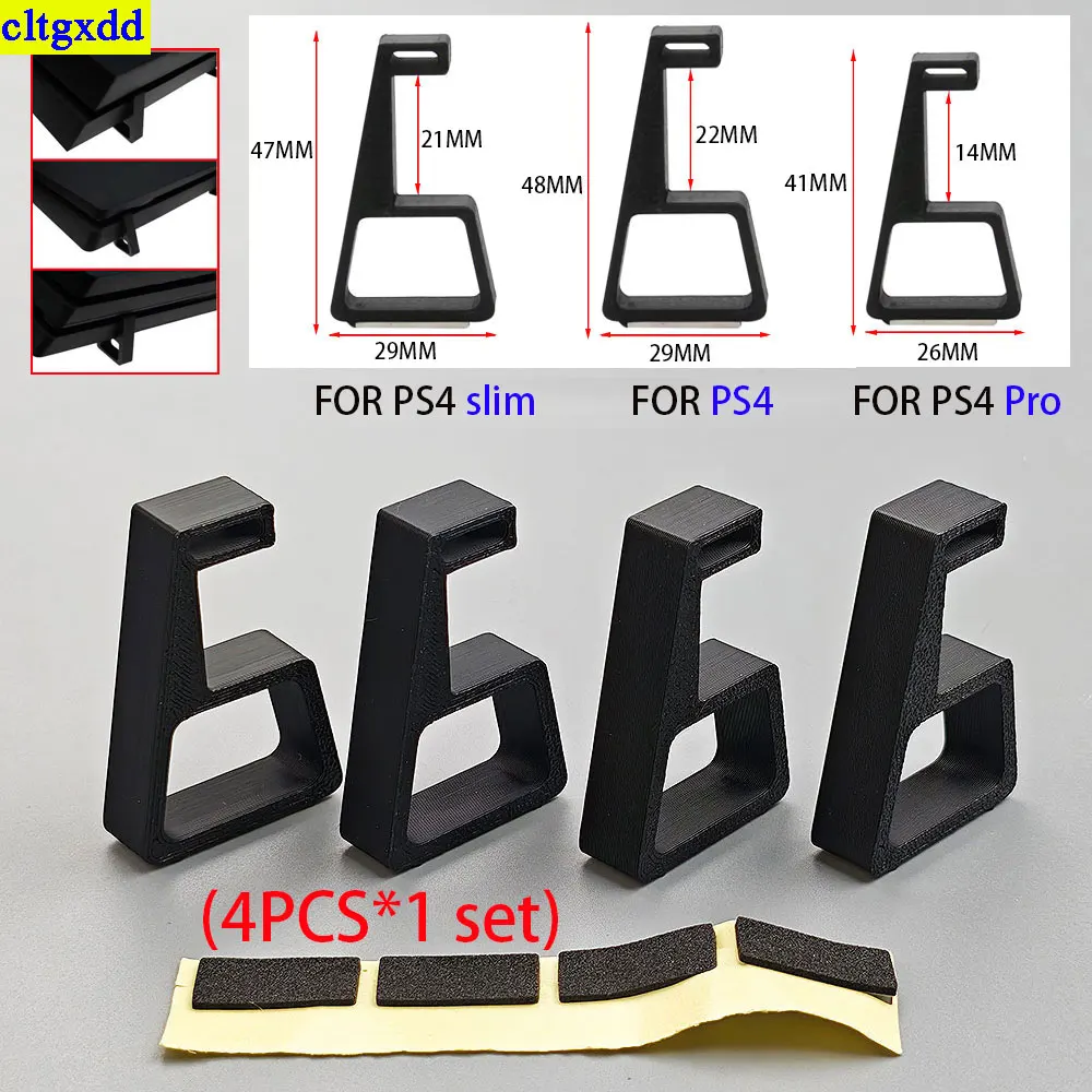 Cltgxdd 1 Set/4Piece Is Suitable FOR PS4 Slim Pro Host Cooling Bracket Cooling Horizontal Bracket Installation Bracket Base Acce