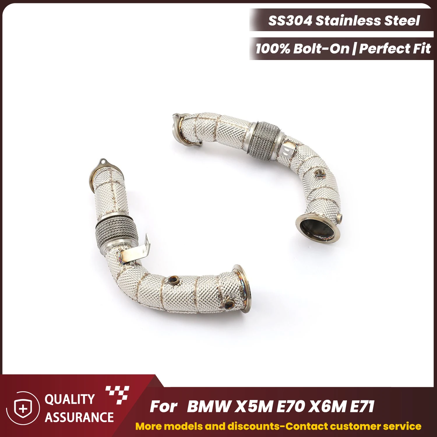 

Спортивная водосточная труба ECCF для BMW X5M E70 X6M E71, обновление выхлопной трубы с высоким расходом и агрессивной звуковой производительностью