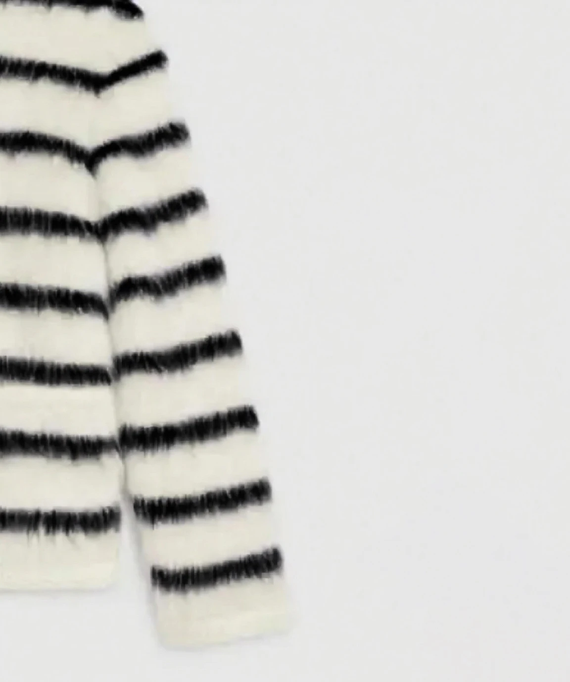 Gestreept gebreid pluche damesvest, elegant en geschikt voor kantoormedewerkers, herfst- en winterstijl