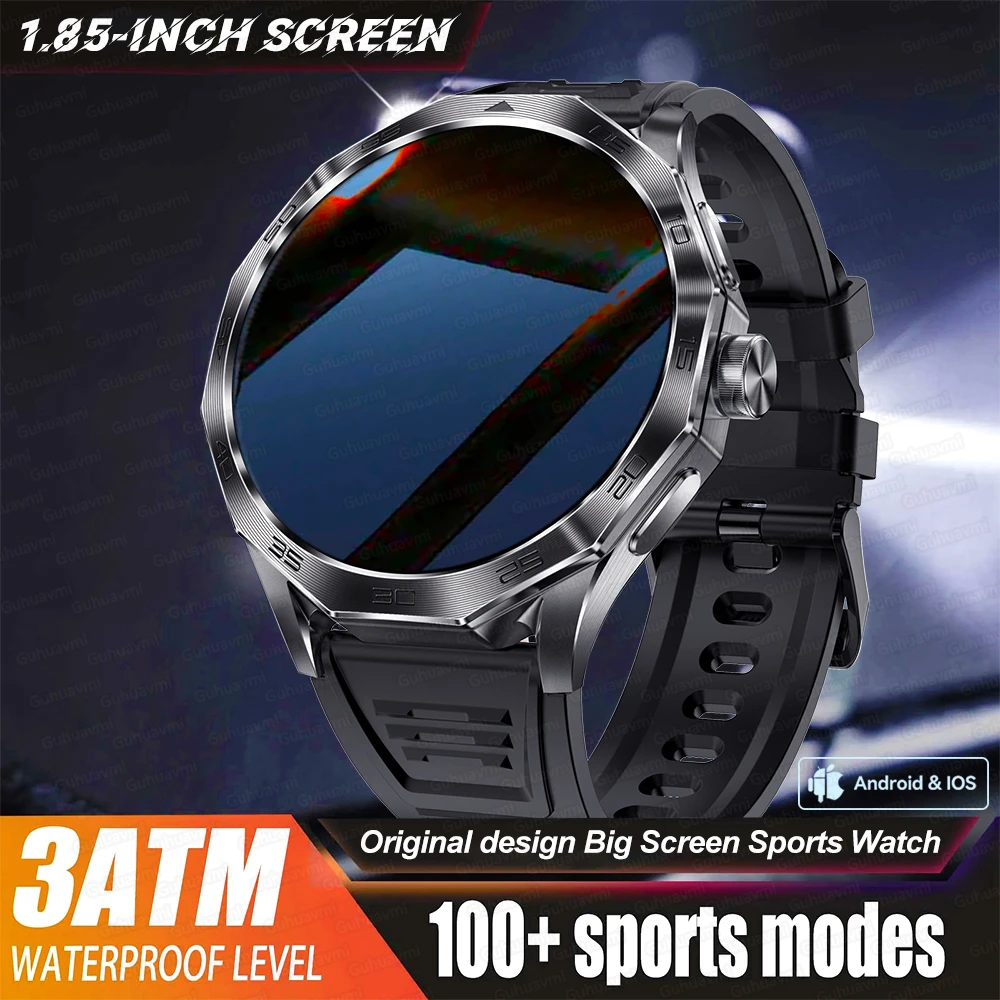 New Sports Track Smart Watch 1.85-Inch Ultra HD AMOLED Screen 710 Mah Battery Bluetooth Call SmartWatch For Huawei Android IOS