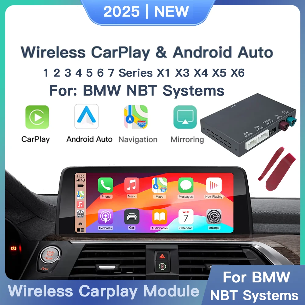 Draadloze CarPlay Android Auto Voor BMW NBT 1 2 3 4 5 7 Serie F20 F21 F23 F30 F31 F34 F35 F32 F33 F36 F10 F11 F07 Module