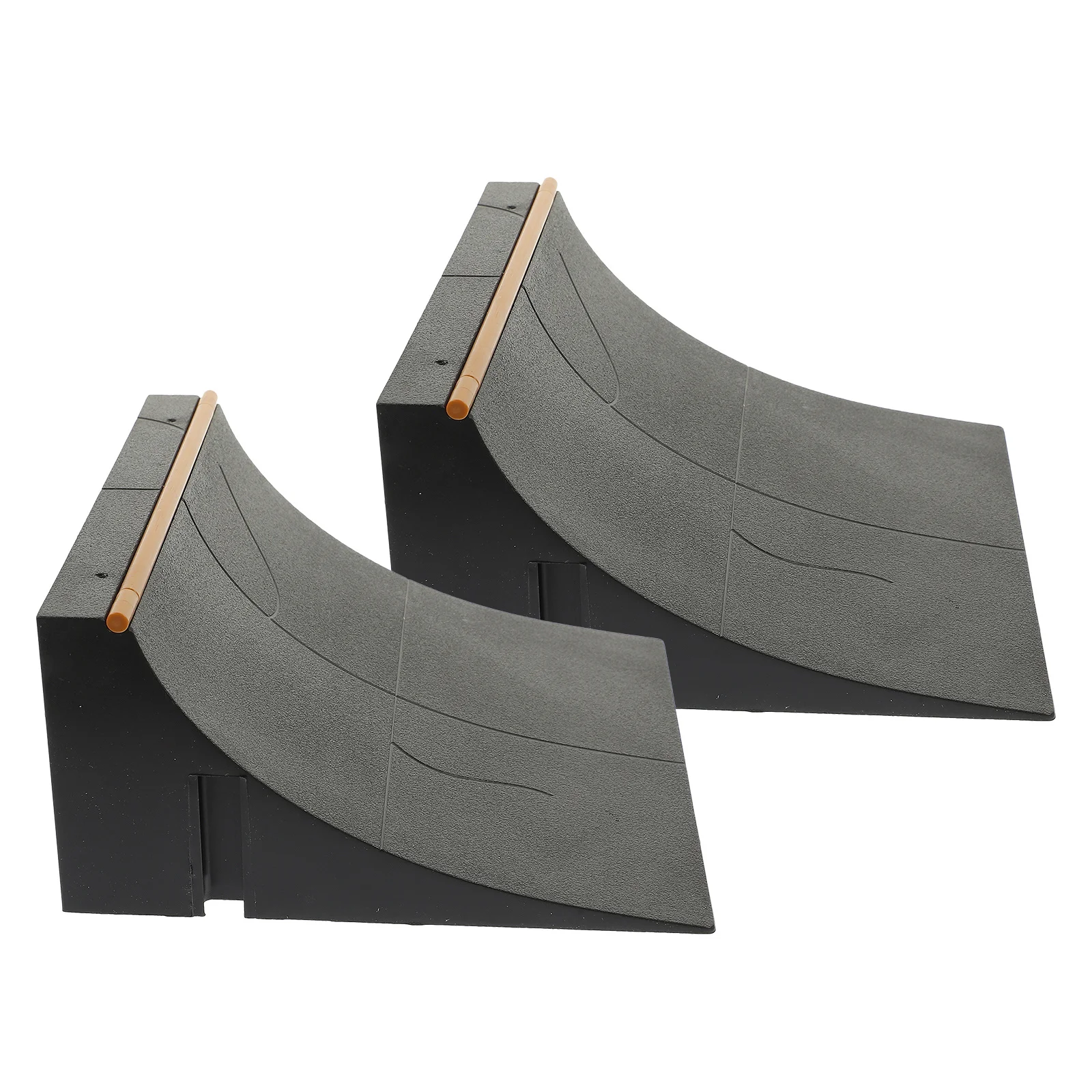 2 قطعة منحدر لوح التزلج الصغير دعائم حديقة التزلج المحمولة عقبة التدريب لملحقات حديقة التزلج على الأصابع #1