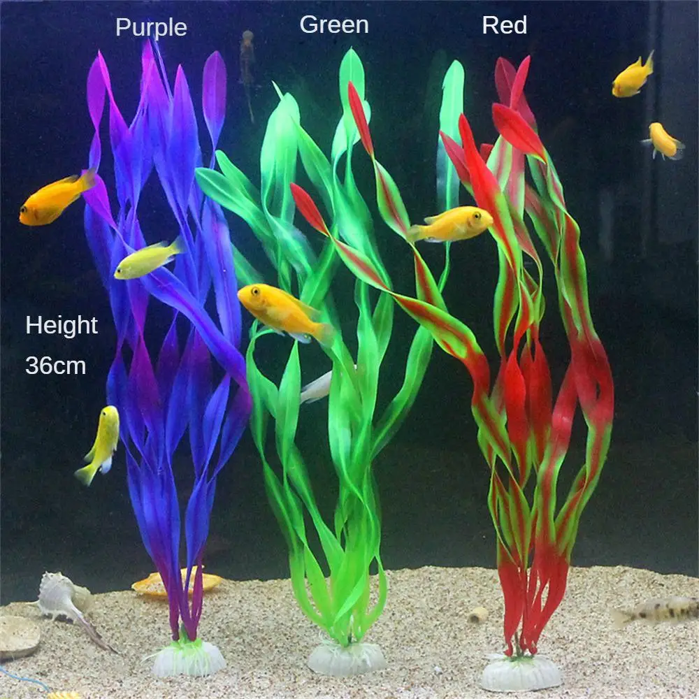 Artificial Underwater Plants Aquarium Fish Tank Seaweed Decoration Water Grass Viewing Decorations Fish Aquatic Pet Supplies