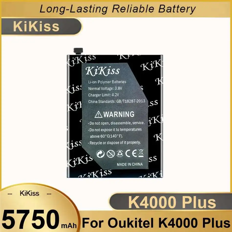 

Аккумулятор мобильного телефона для Oukitel K4000 Plus 5750 мАч, высокая производительность