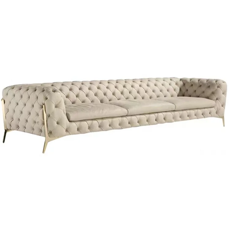 

/Italy Living Room Furniture Modern Chesterfield Sectional Sofa Set for Home Luxury