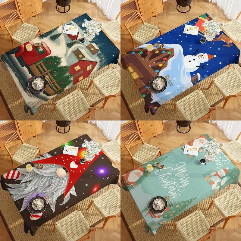 

Милая скатерть с рисунком ангела, ресторанная кухонная скатерть, украшение для гостиной, дома, прямоугольное украшение для вечеринки