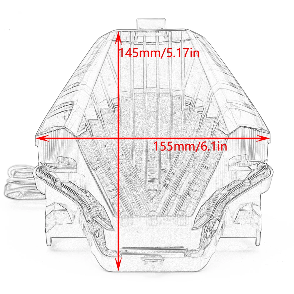 LED الخلفية بدوره إشارة مؤشر لياماها YZF R3 R25 Y15ZR MT07 FZ07 LC150 MT-07 YZ-F مصباح دراجة نارية الضوء الخلفي الفرامل