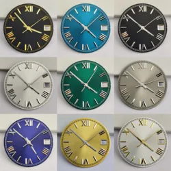 28.5mm NH35 Watch Dial Roman Index NH35 Dial NH35 Pointer Dial Suitable for NH35 Movement NH35 Case Watch Accessories
