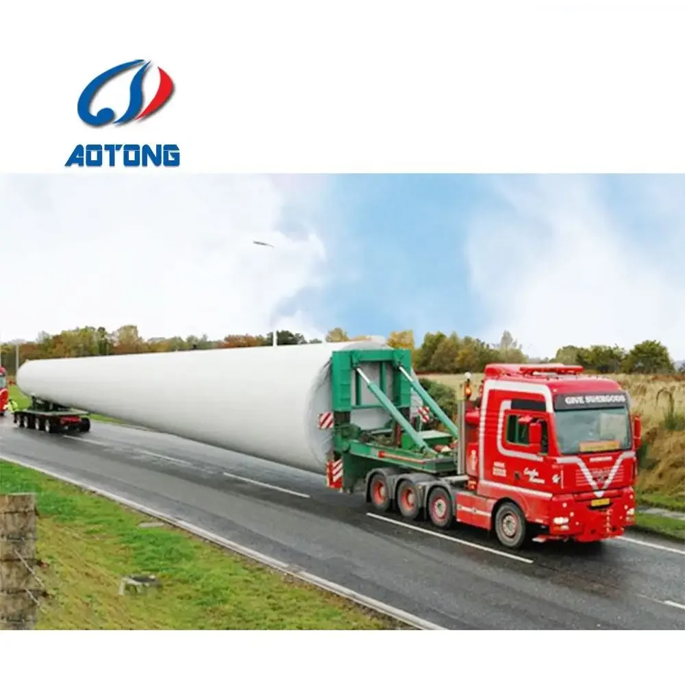 Heavy Load Wind Blade Lifter Adaptor Wind Turbine Blade Transport Semi Trailer For Sale