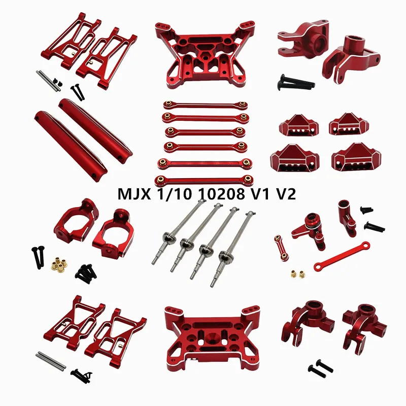 

Metal Upgraded Parts Set RC Car Parts Fit For MJX /10 10208 V1 V2 Version Small Monster Remote Control Car Accessories