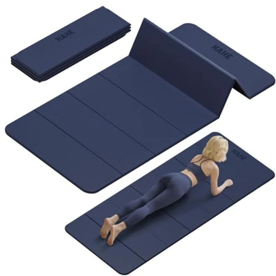 

Foldable Yoga Mat74"Lx32"Wx1/3"Thick Folding Exercise Mat Non-slip Wide Pilates Mats for Home Workout/Travel Portable Yoga Mat